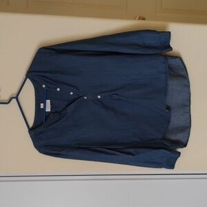 LOFT Denim Blue Blouse